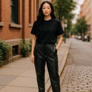 A NEW DAY FAUX LEATHER DRAWSTRING PANTS SIZE XLARGE